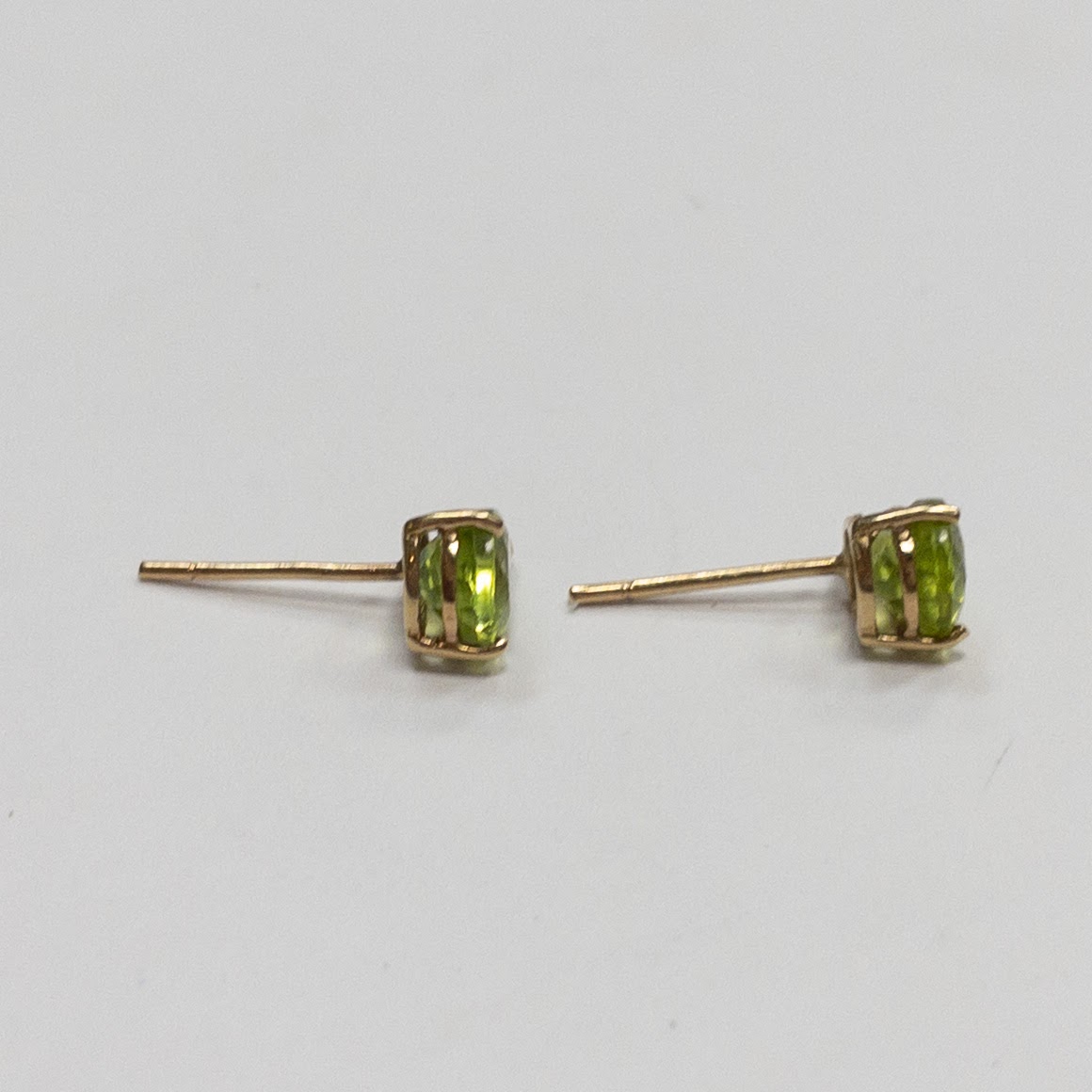 14K Gold and Peridot Earrings