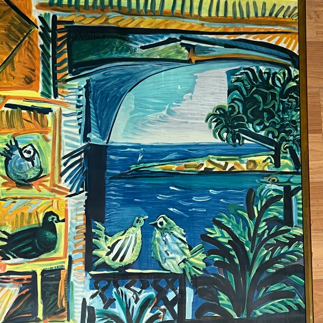 Pablo Picasso and Henri Deschamps 'Cote D'Azure' French Riviera Travel Lithograph