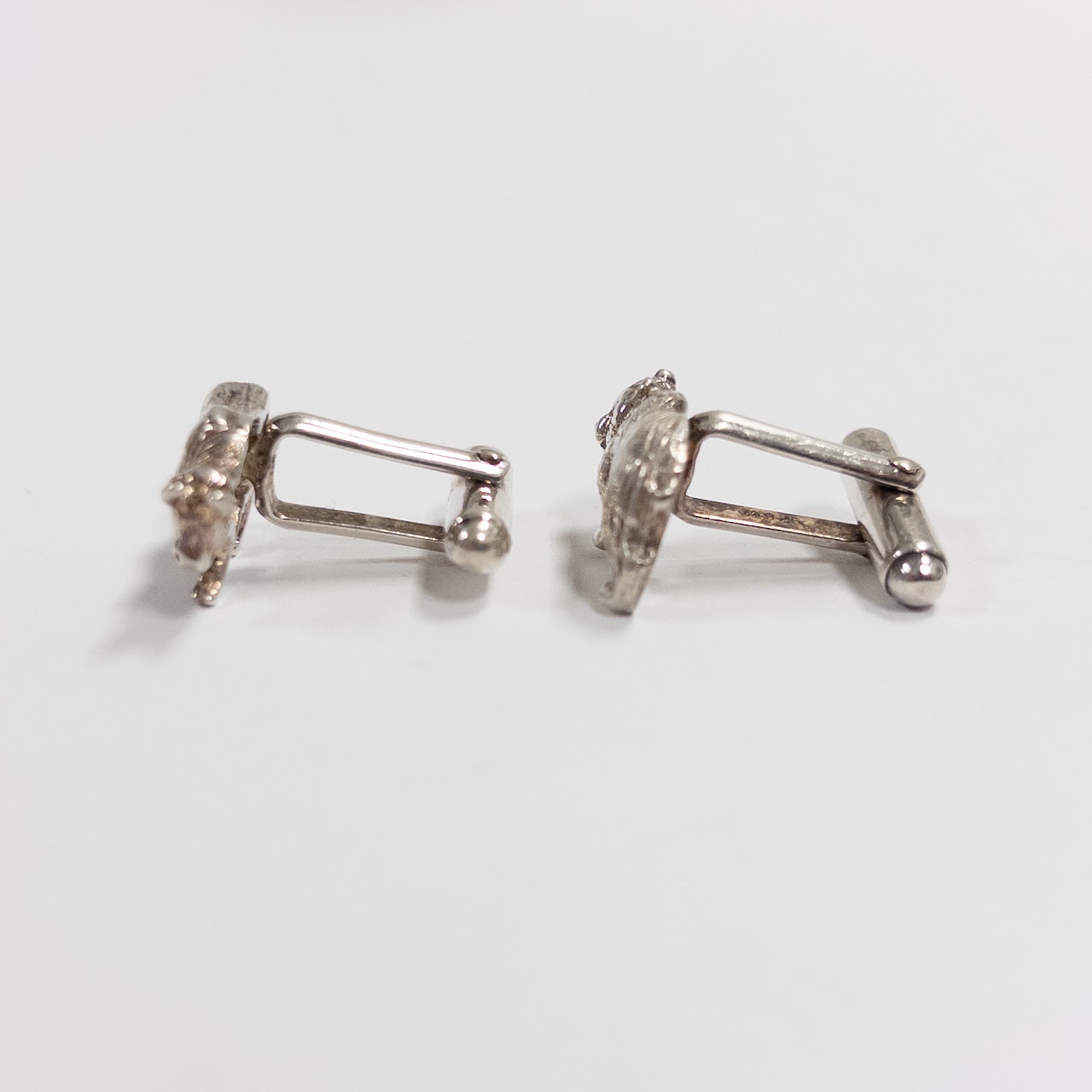 Tiffany & Co. Sterling Silver Bull and Bear Cufflinks