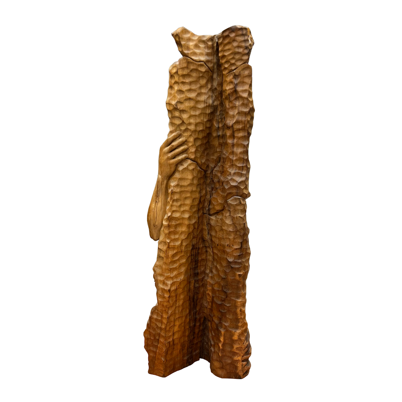 Hand Carved Teak 57" Sculpture