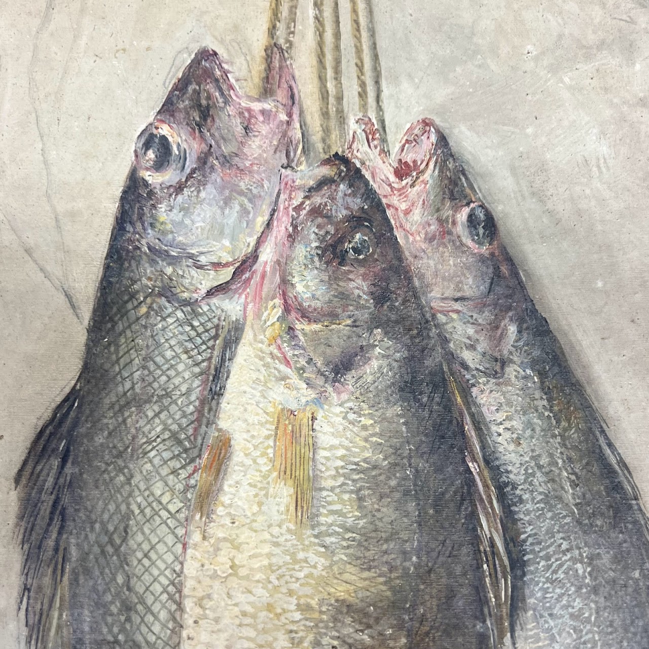 Three Fish Oil Painting