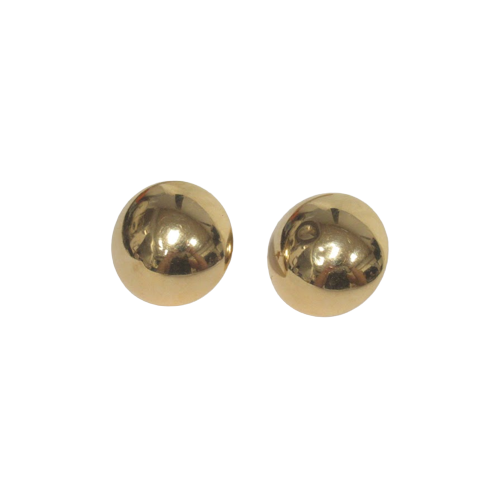 14K Gold Dome Earrings