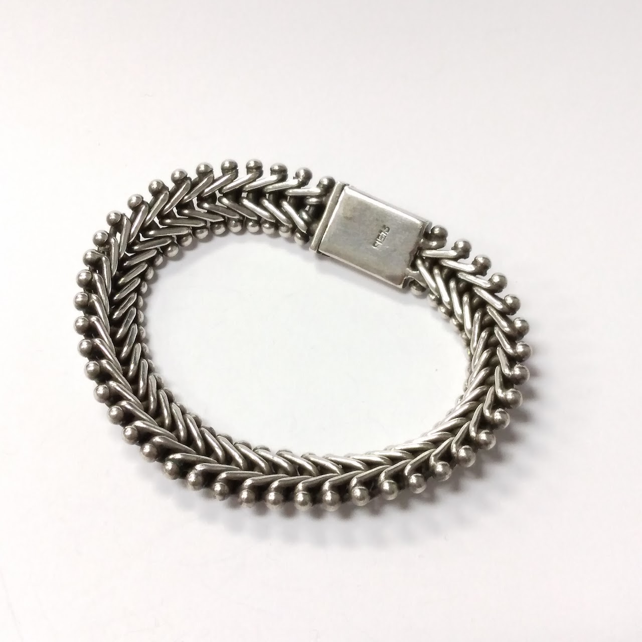 Sterling Silver Braded Bracelet