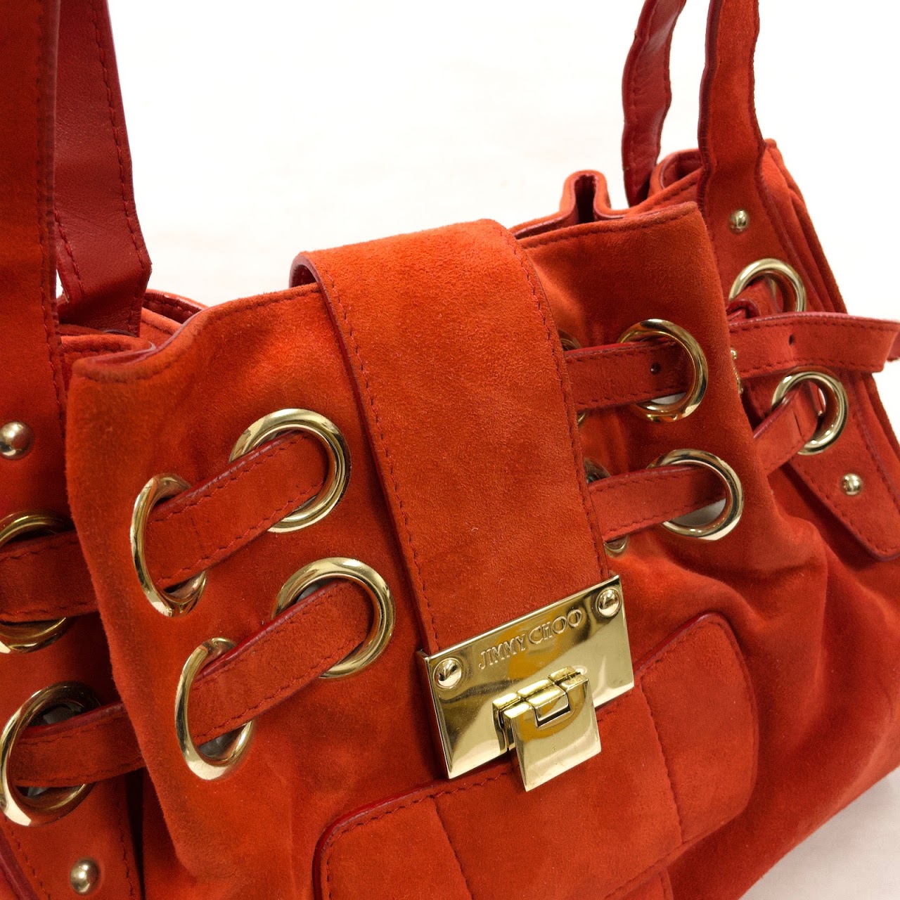 jimmy choo red handbag