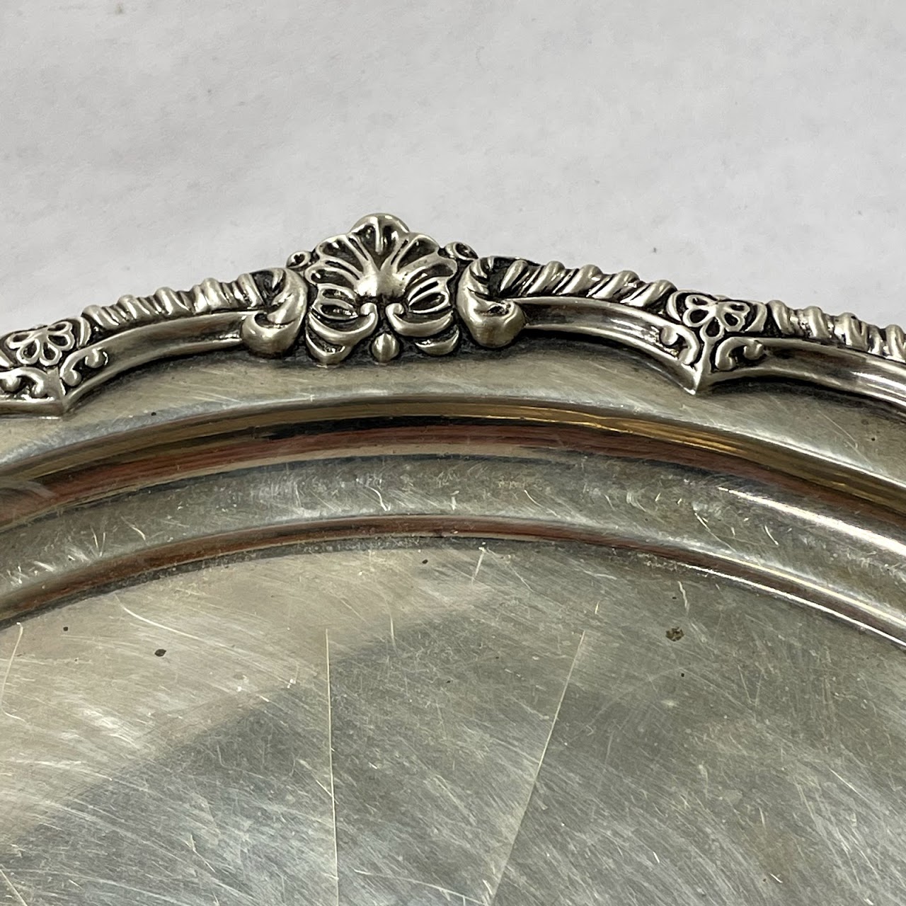 Sterling Silver Foster & Co. Footed Plate