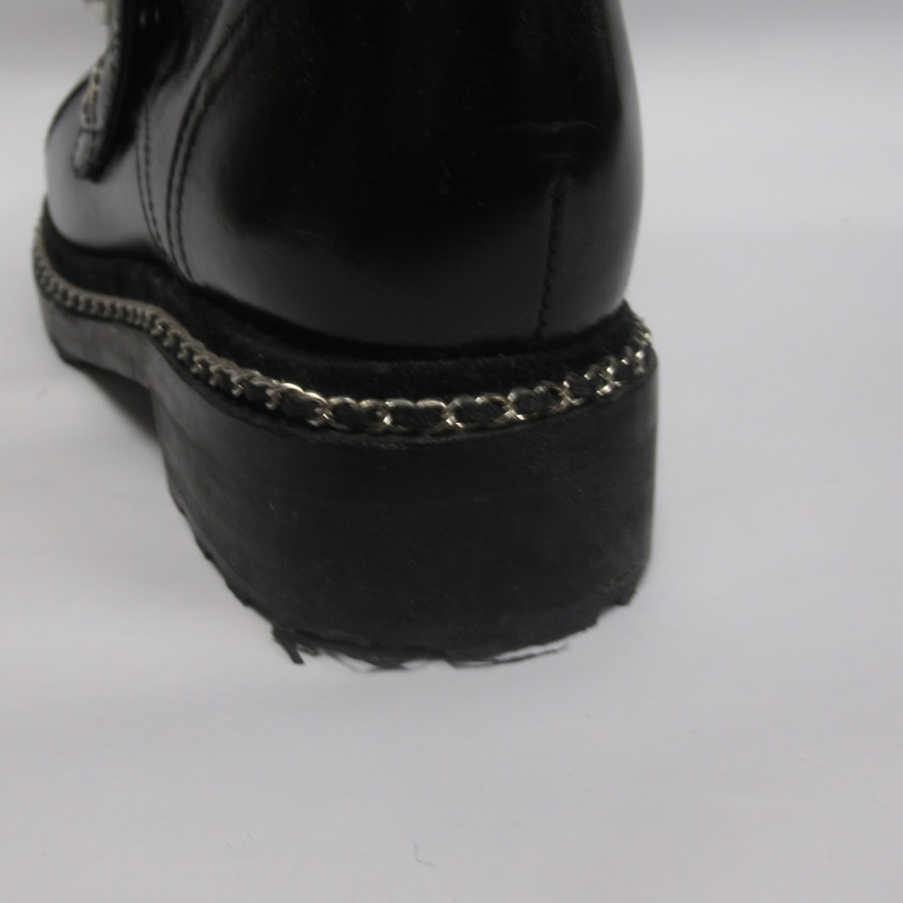 Chanel Lug Sole Ankle Boots