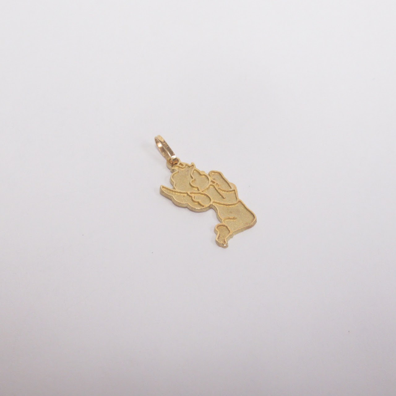 14K Gold MINT Angel Charm