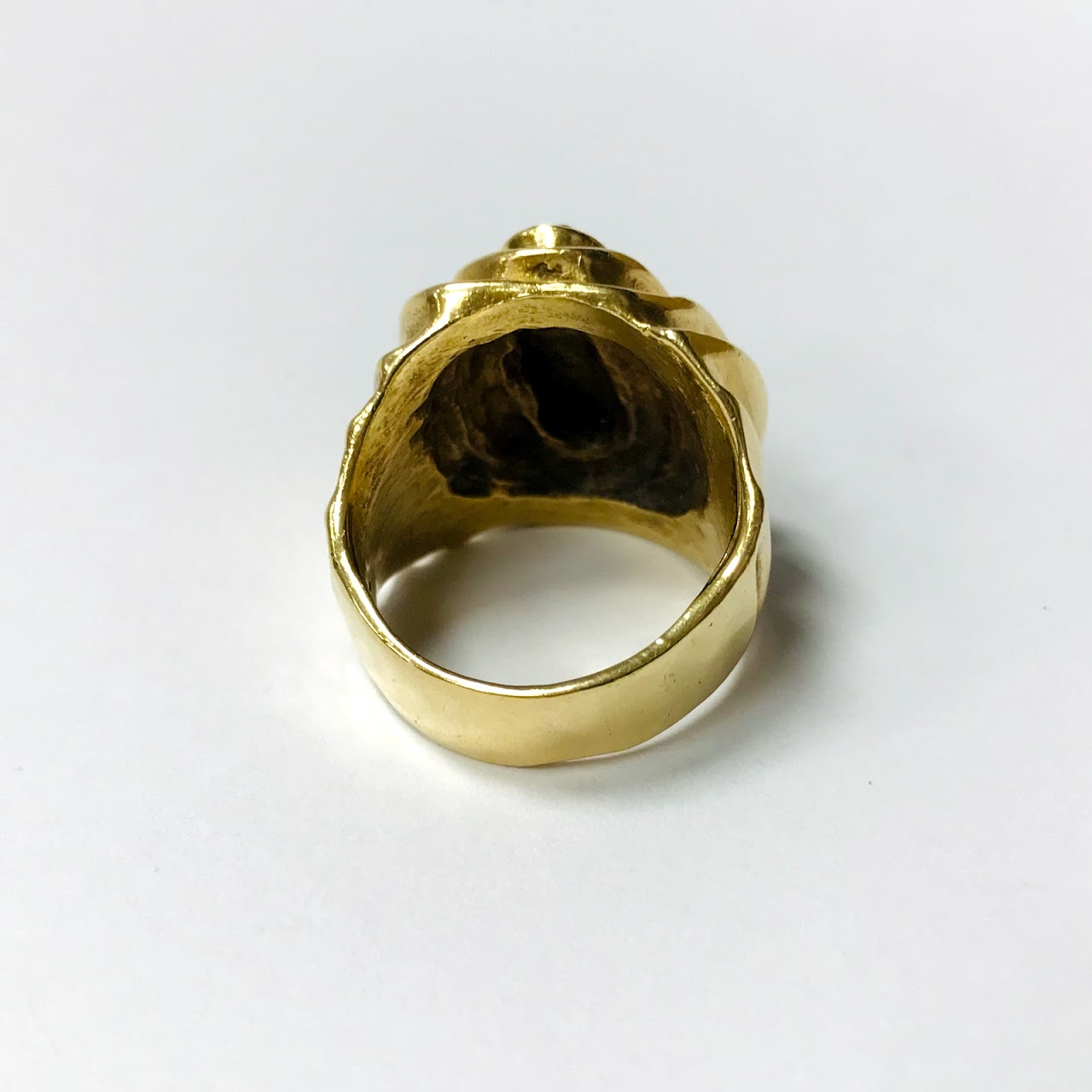 14K Gold Modernist Spiral Ring