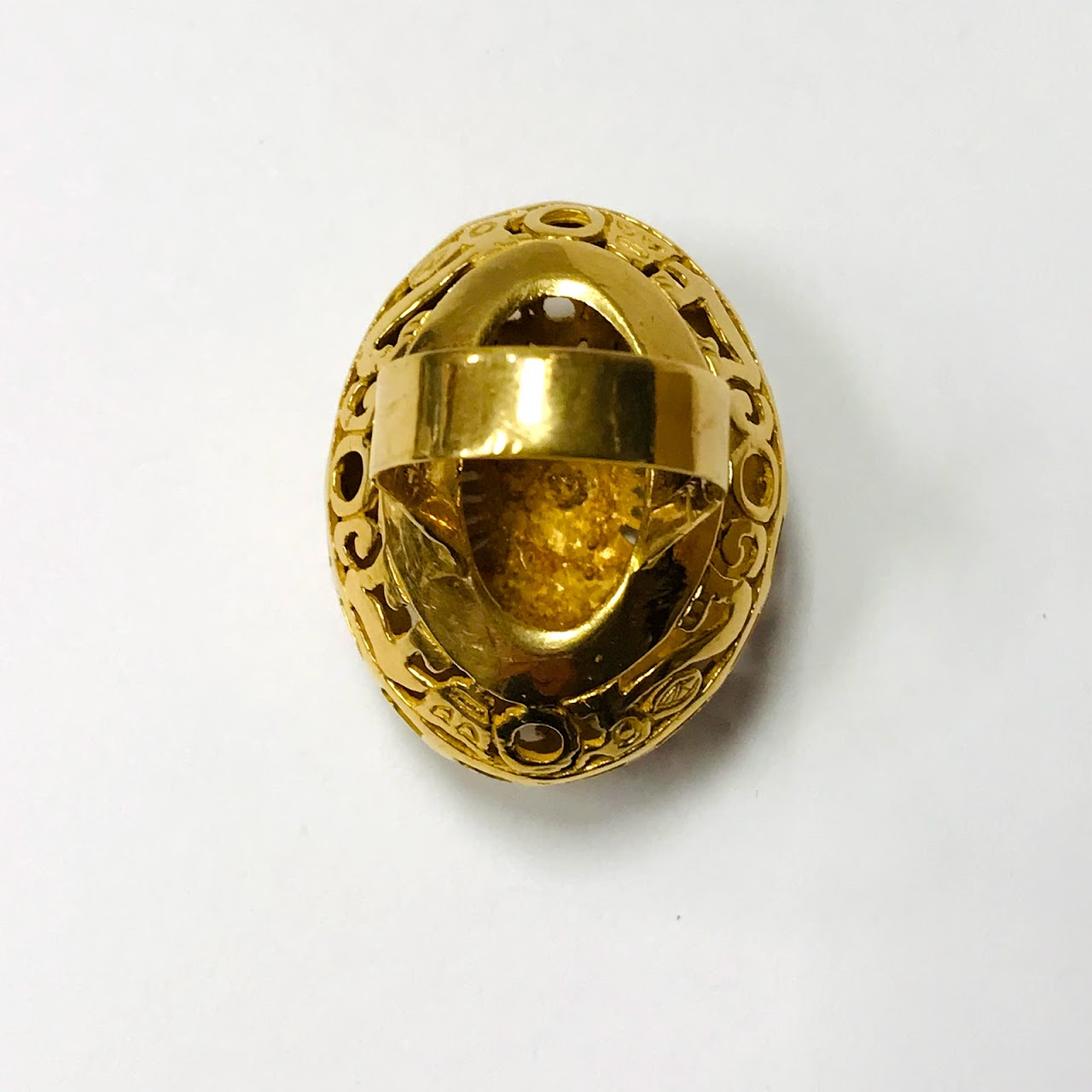 18K Gold Inti Incan Sun God Ring