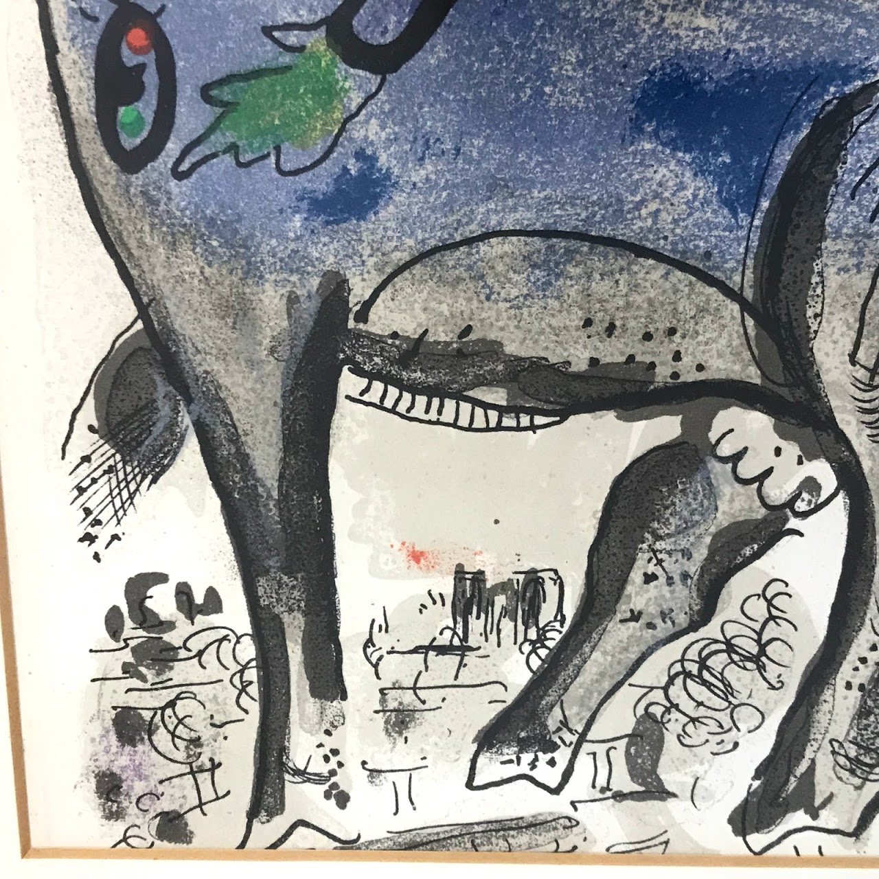 Marc Chagall 'The Blue Cow' Lithograph Plate