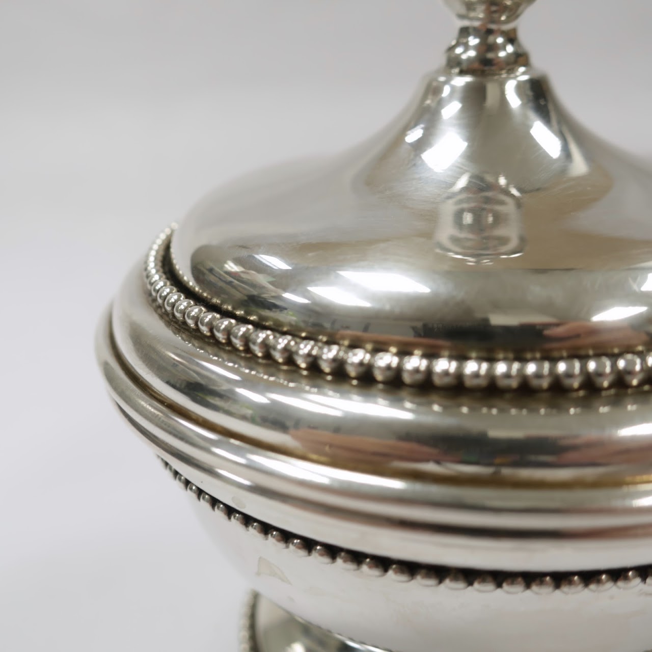 Sterling Silver Lidded Sugar Bowl