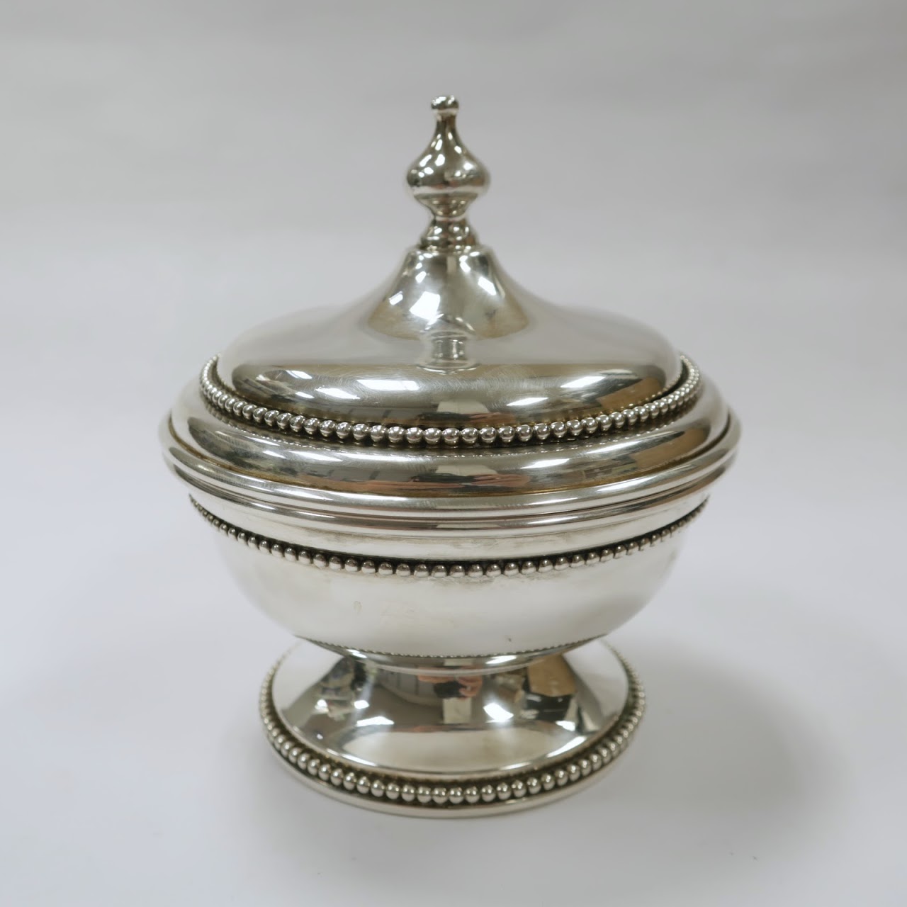 Sterling Silver Lidded Sugar Bowl