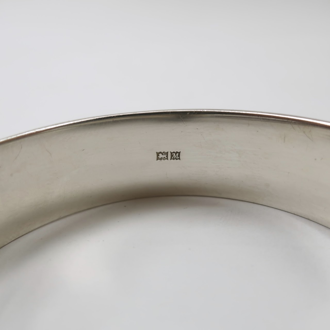 Sterling SIlver Engraved Bangle