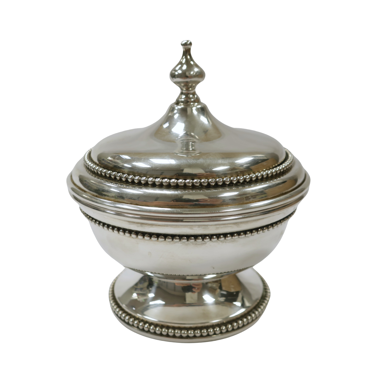 Sterling Silver Lidded Sugar Bowl