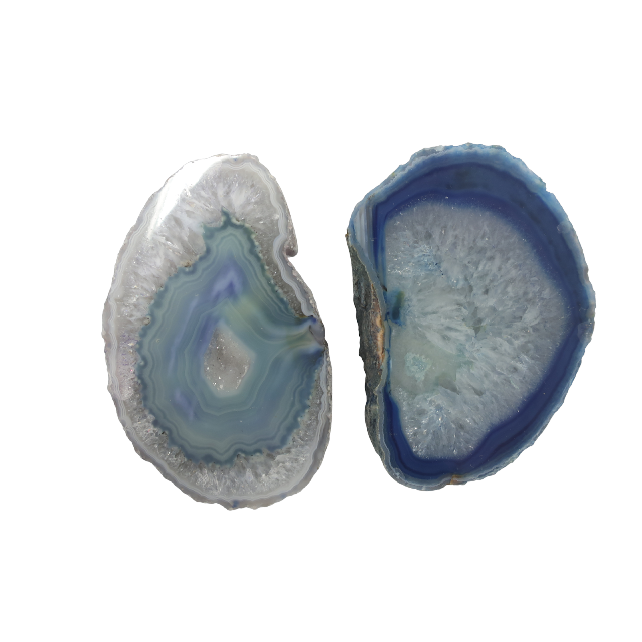 Agate Specimen Pair