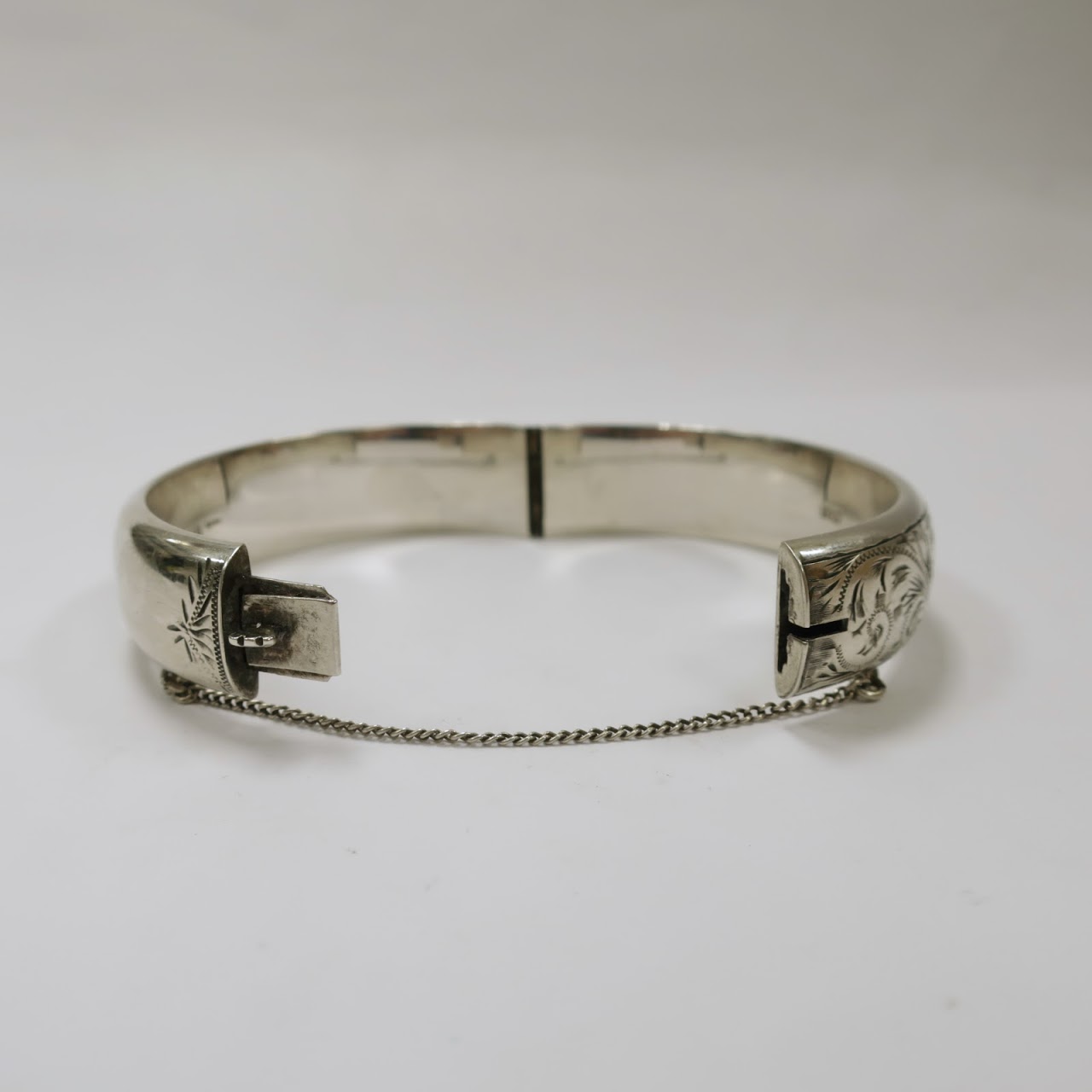 Sterling SIlver Engraved Bangle