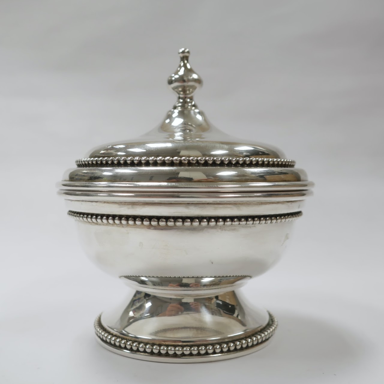 Sterling Silver Lidded Sugar Bowl