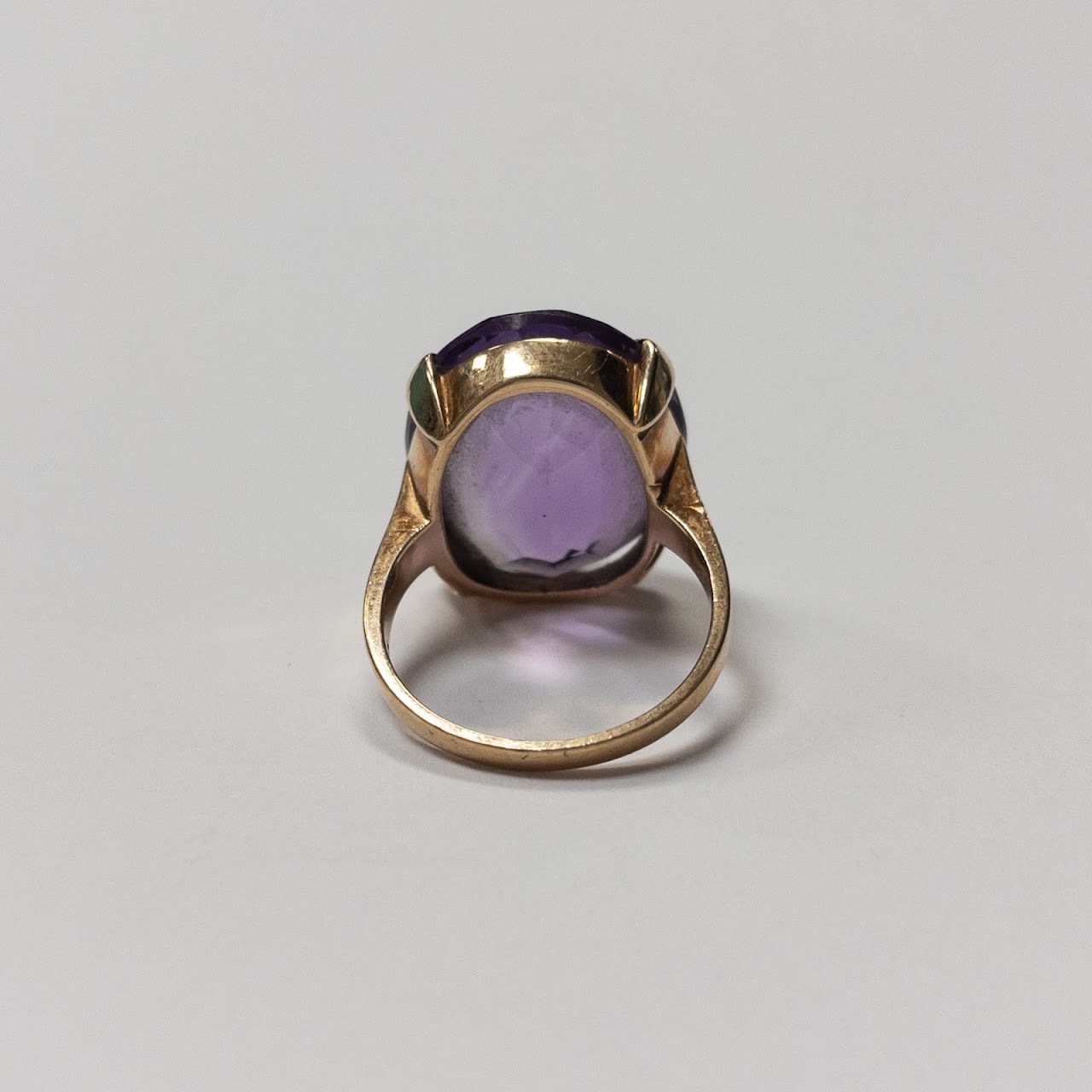 14K Gold & Amethyst Ring