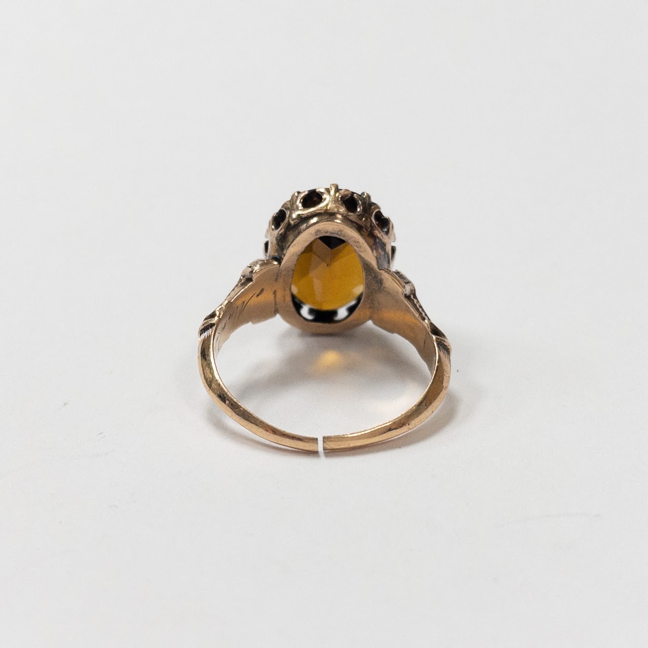 14K Gold & Brown Tourmaline Ring