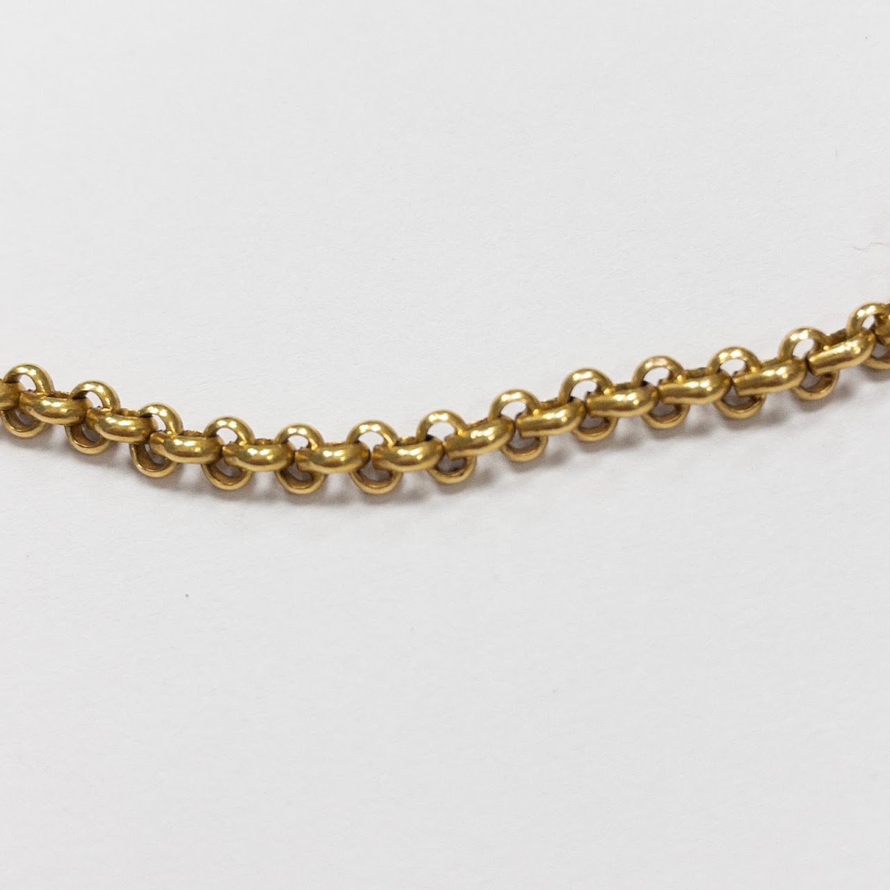 18K Gold Cable Chain Necklace