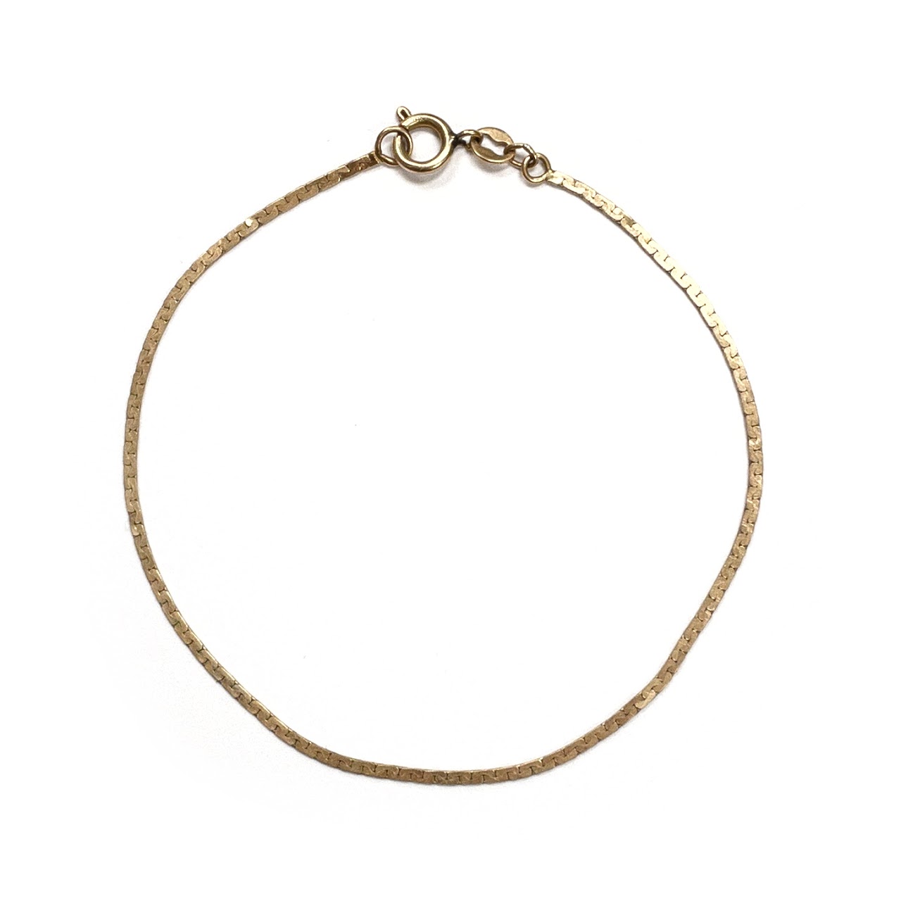 10K Gold Chain Bracelet