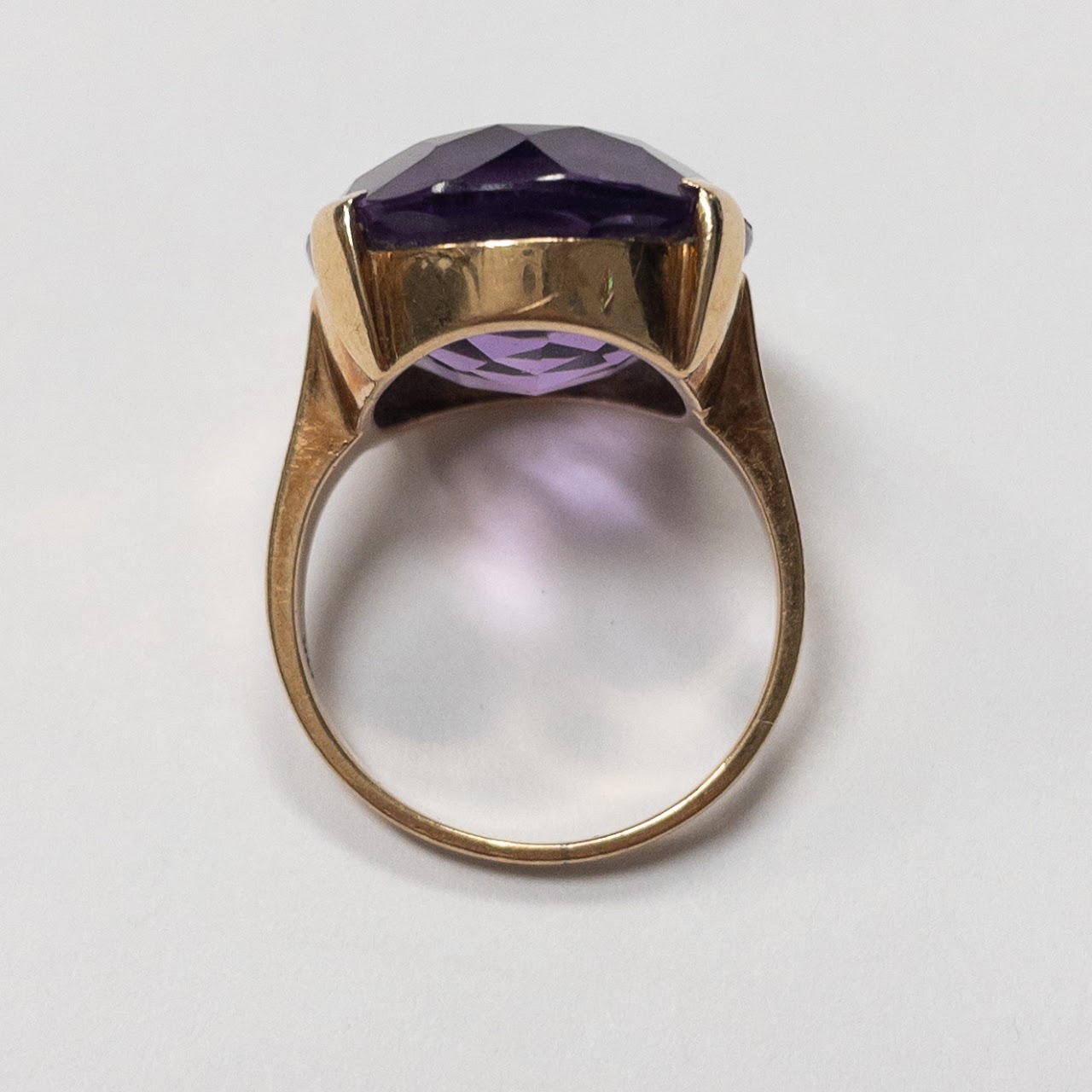 14K Gold & Amethyst Ring