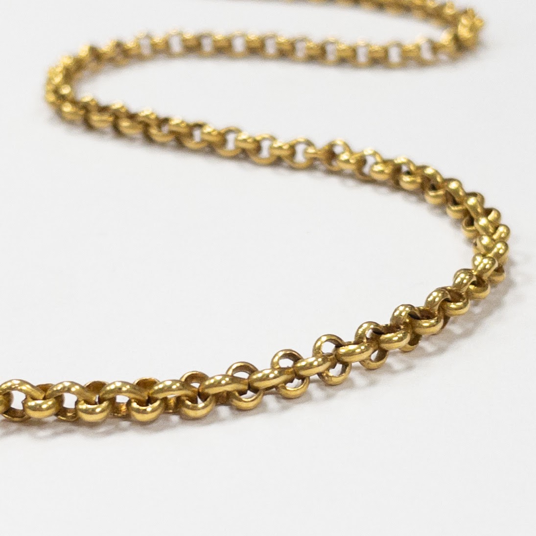 18K Gold Cable Chain Necklace