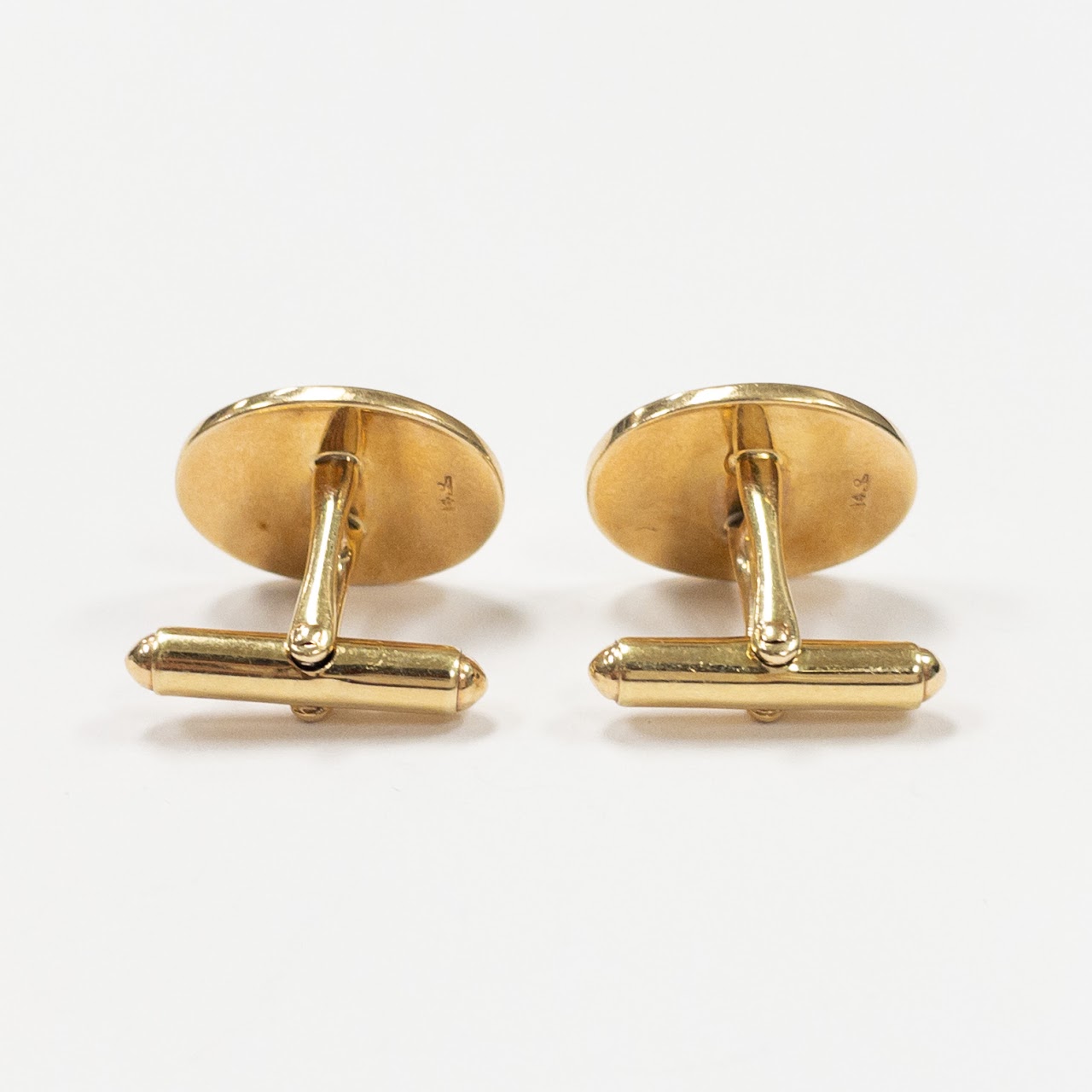 14K Gold Cufflink & Tie Tack Set