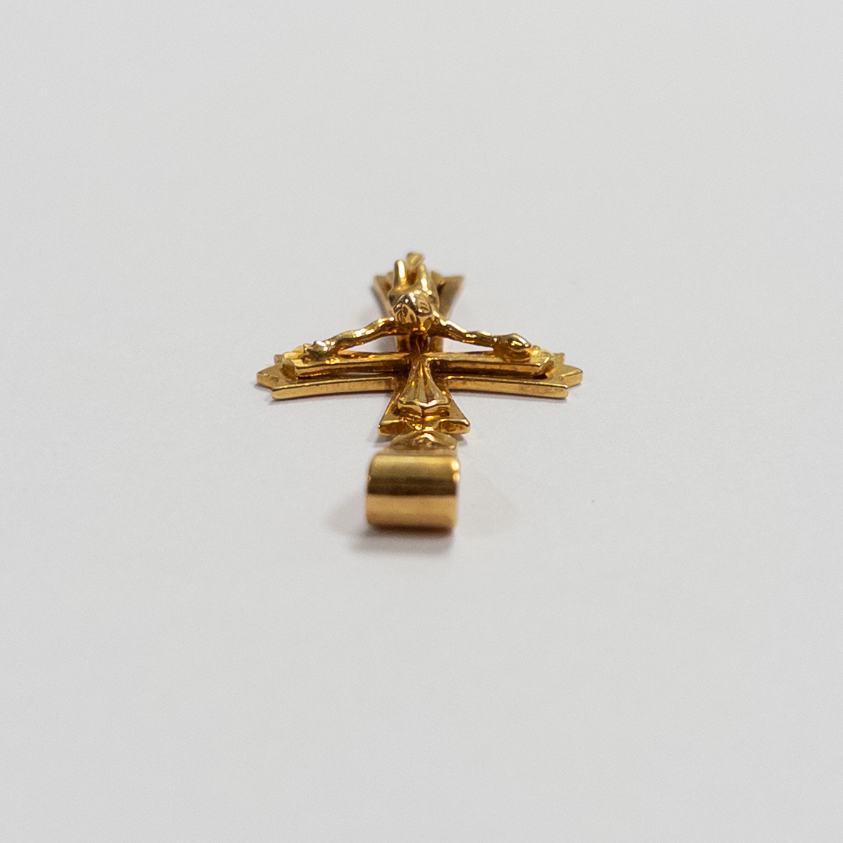 14K Gold Crucifix Pendant