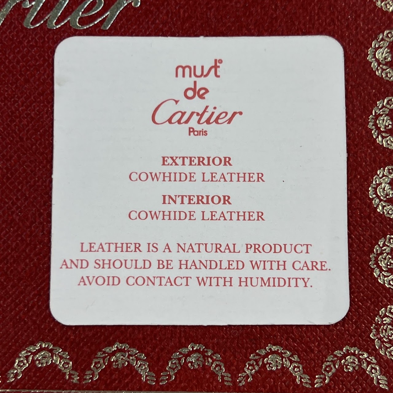 Must de Cartier Dual Chamber Change Purse