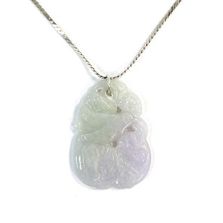 Sterling Silver and Lavender Jade Necklace