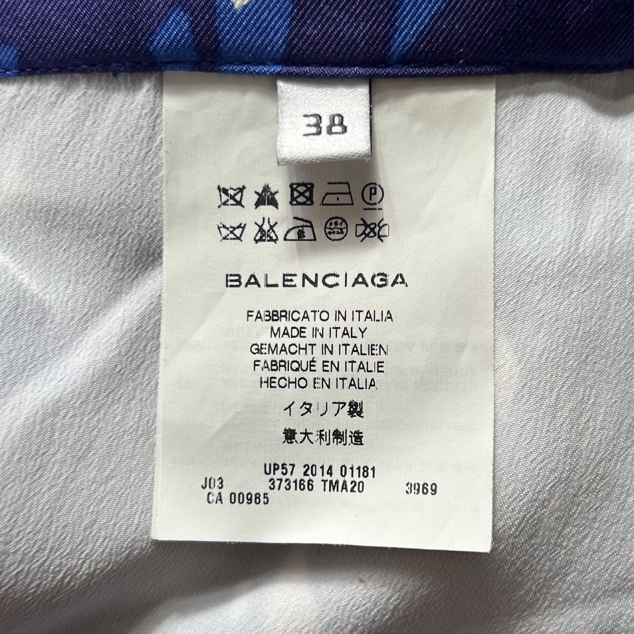 Balenciaga Silk Mid Length Skirt