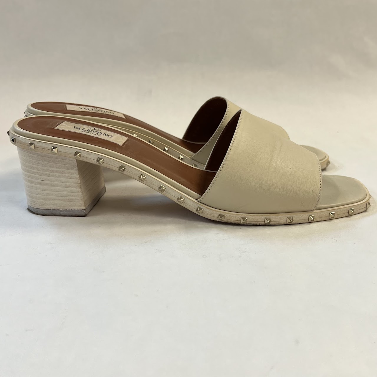 Valentino Garavani Rockstud Leather Slides