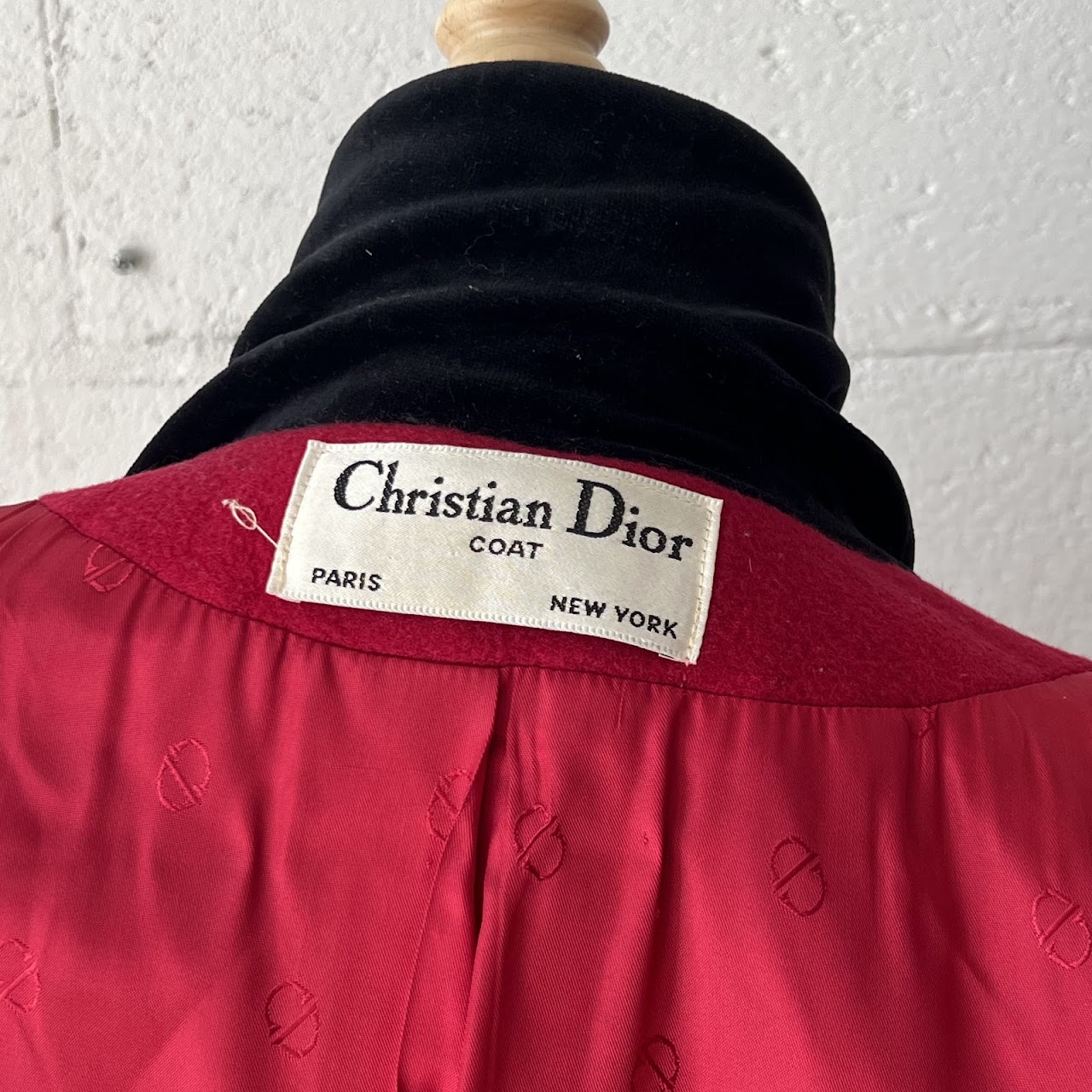 Christian Dior Vintage Wool Long Dress Coat