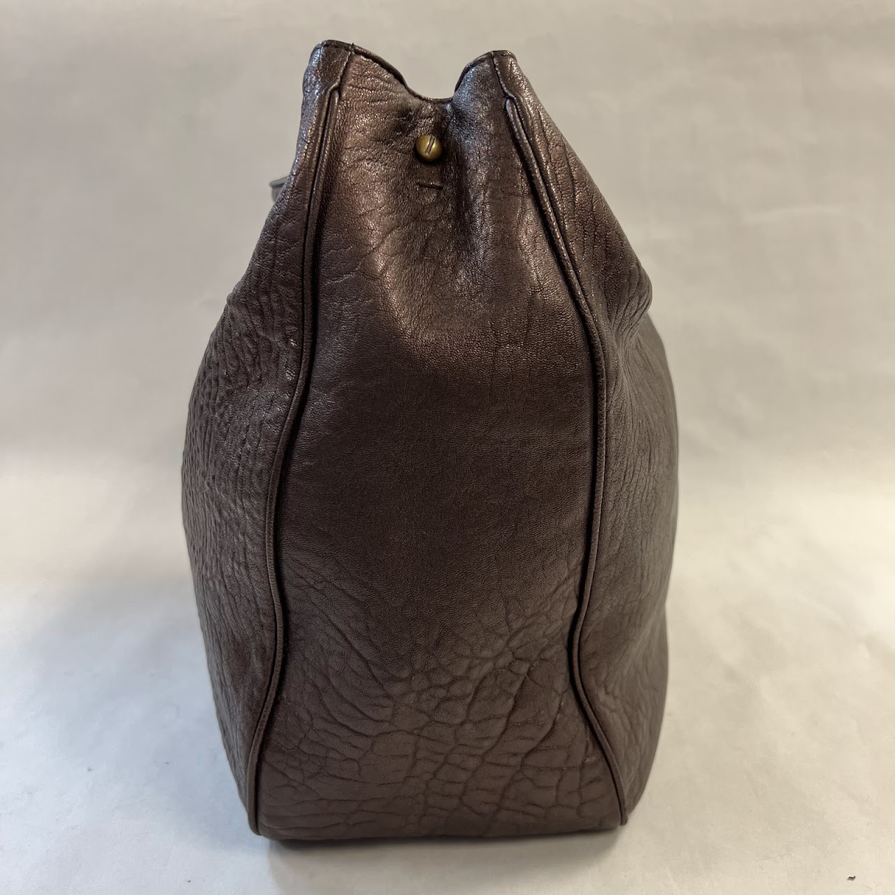 Yves Saint Laurent Roady Textured Leather Hobo Bag