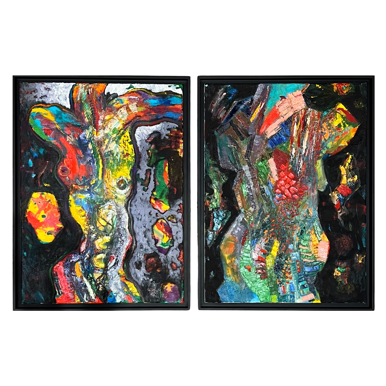 Peter Barron 'Torso III and Torso IV ' Diptych Painting