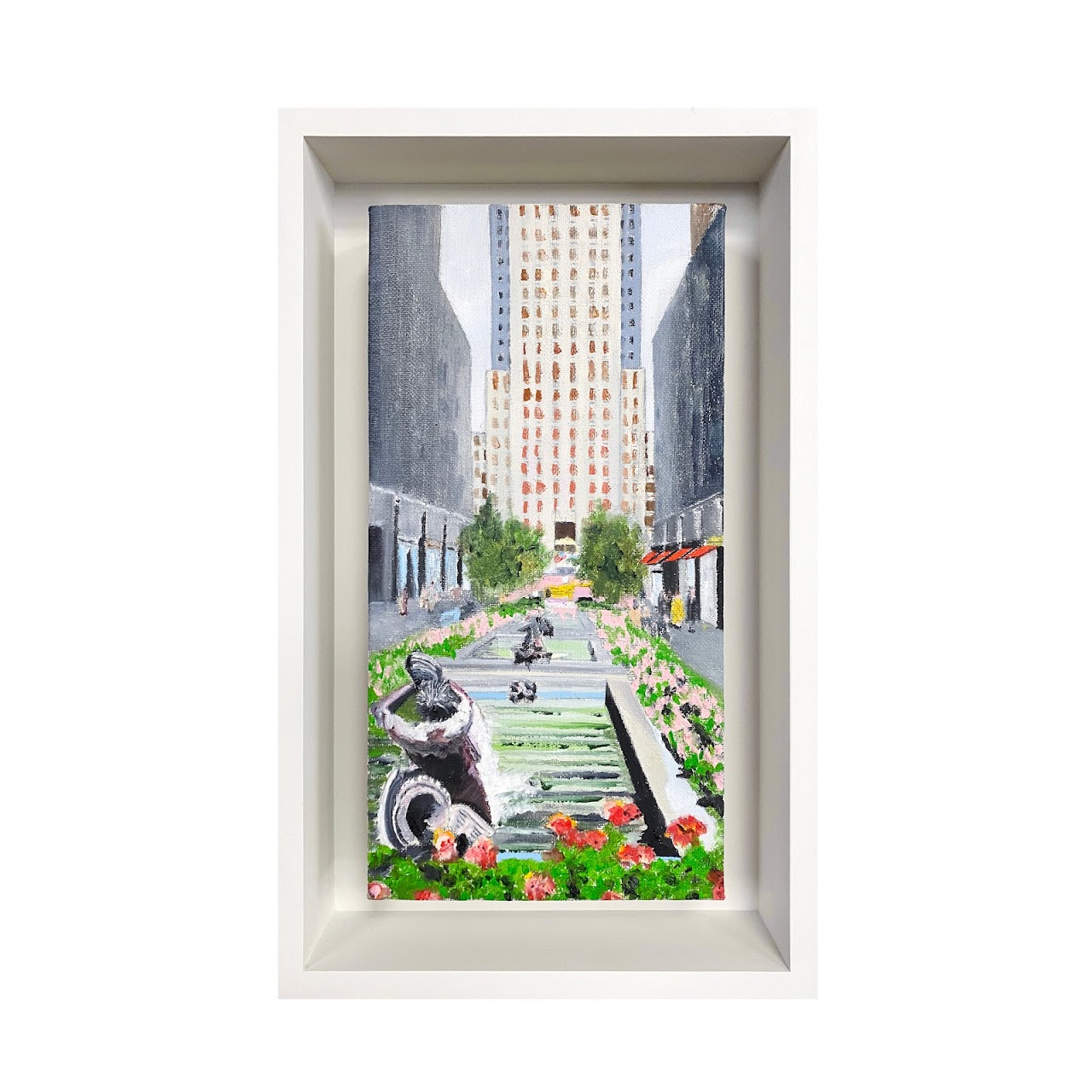 Alberto Casais 'Rockefeller Center in Bloom' Oil Painting