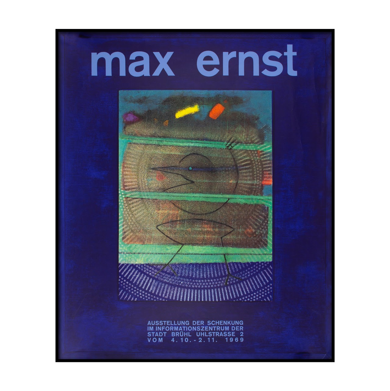 Max Ernst 'Ausstellung Der Schenkung' Exhibition Poster