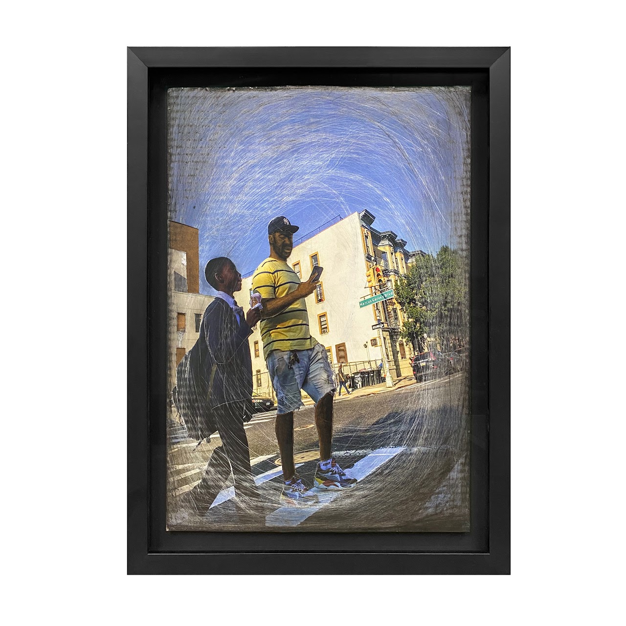 Dareece Walker 'Black Fathers Matter: After School Special' Pastel Drawing