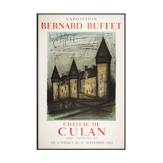 Bernard Buffet 'Exposition Bernard Buffet, Château de Culan' Lithograph