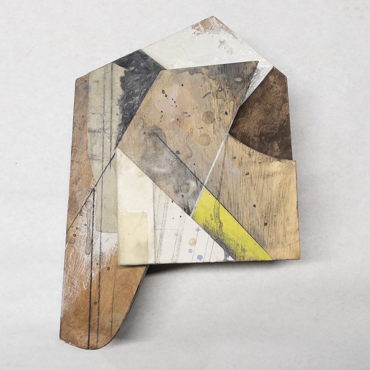 Lisa Wicka 'Construct XX' Mixed Media Wall Sculpture