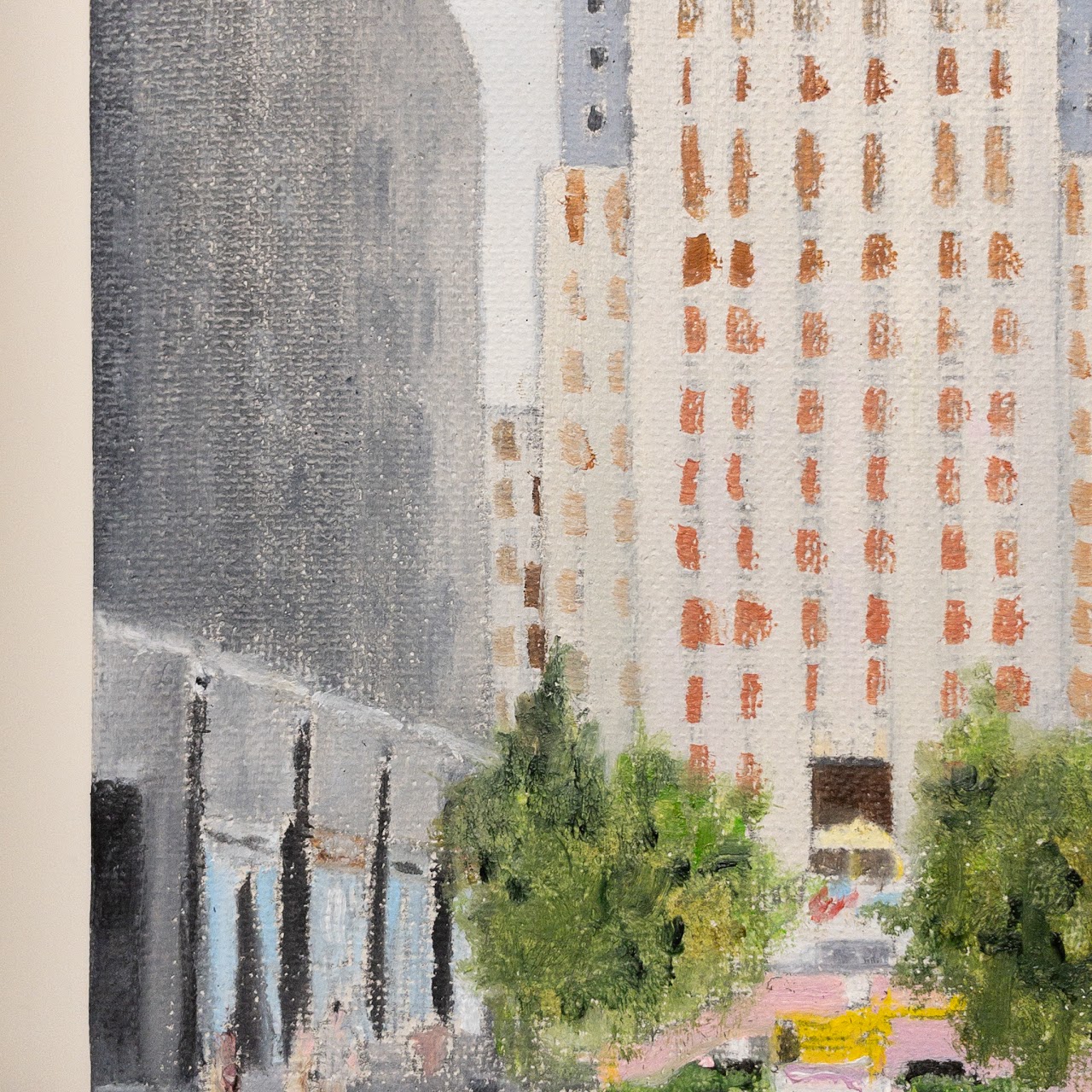 Alberto Casais 'Rockefeller Center in Bloom' Oil Painting