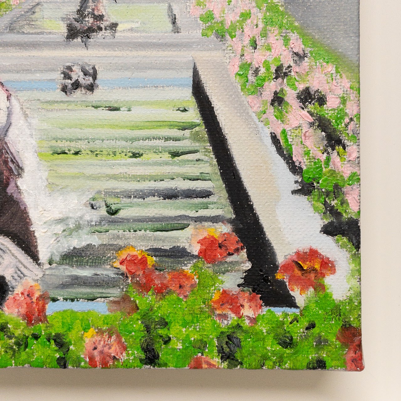 Alberto Casais 'Rockefeller Center in Bloom' Oil Painting