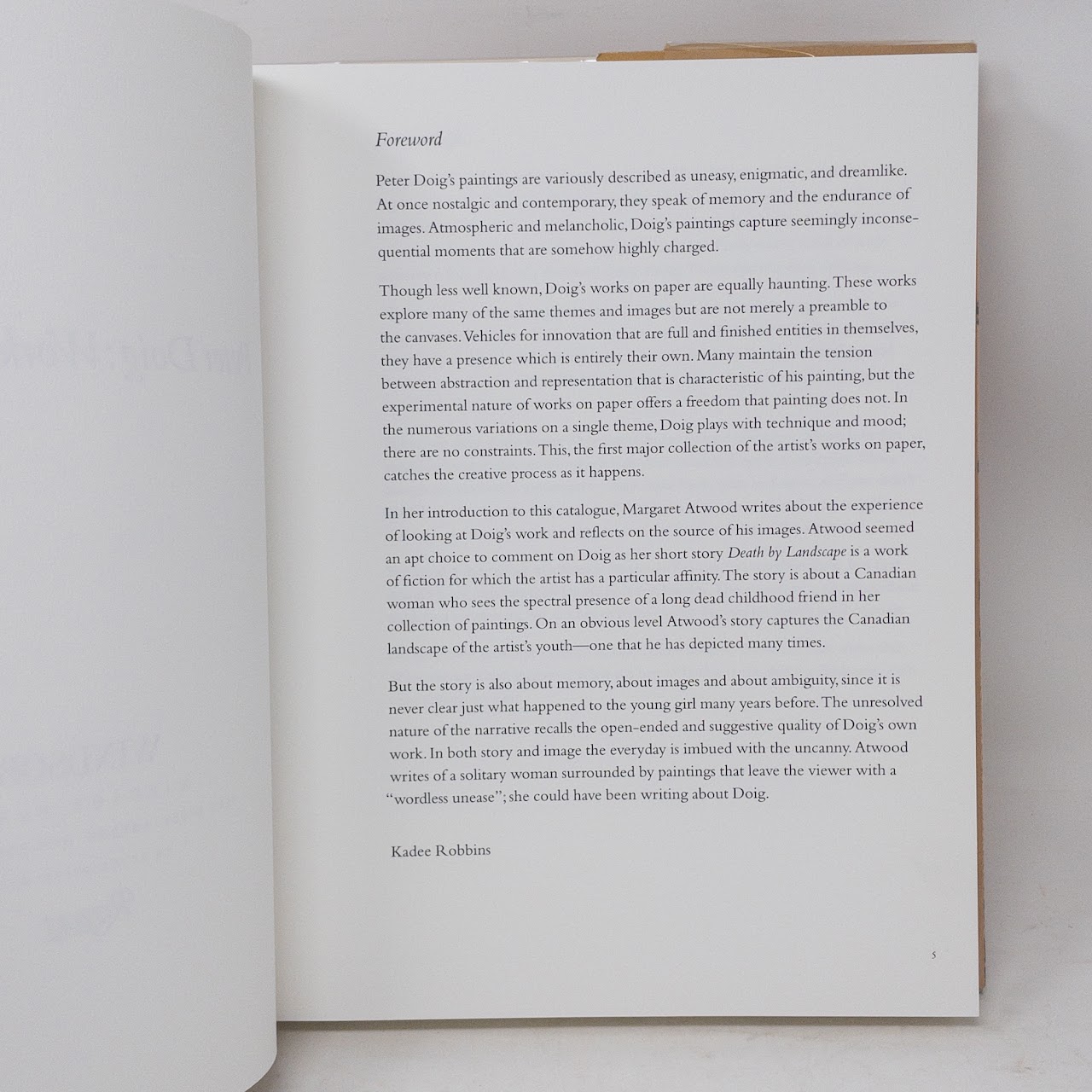 Peter Doig: Works on Paper First Edition Exhibition Book