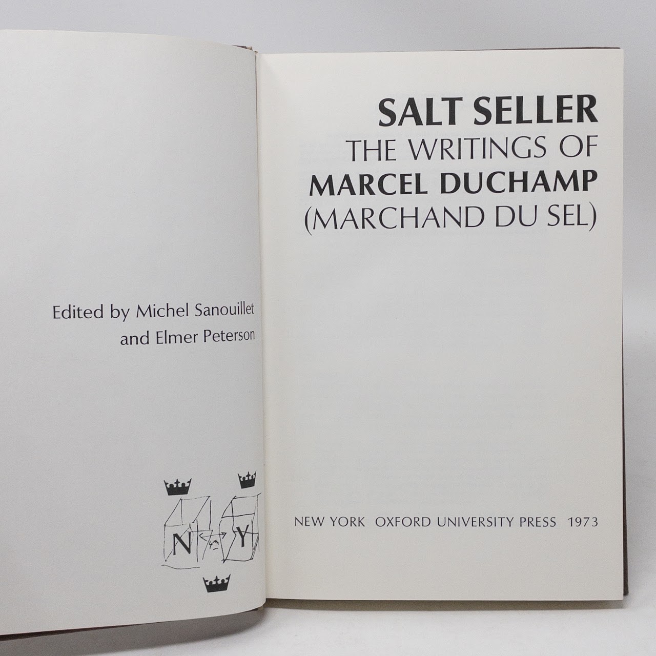 Marcel Duchamp: Salt Seller- The Writings of Marcel Duchamp First Edition Book