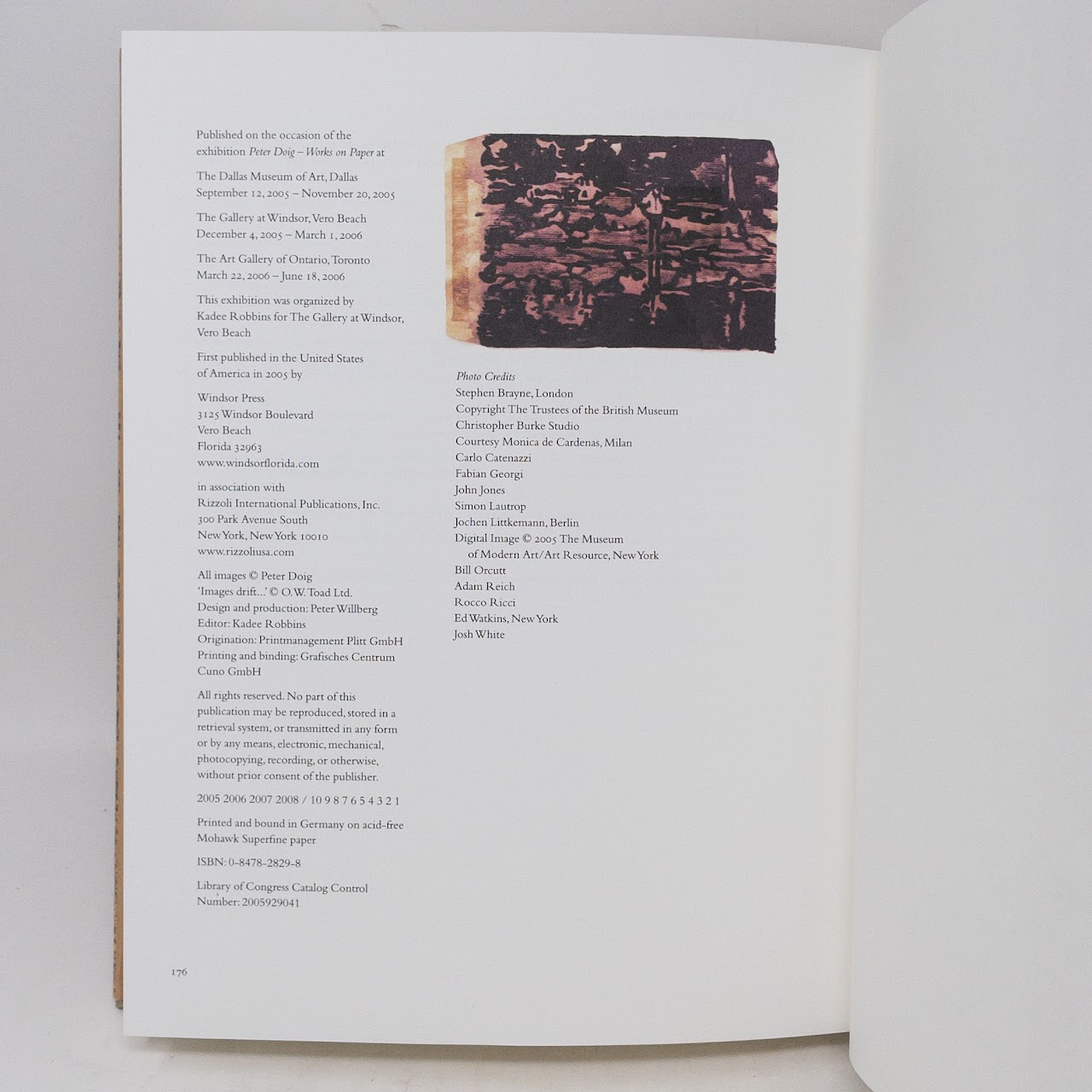 Peter Doig: Works on Paper First Edition Exhibition Book