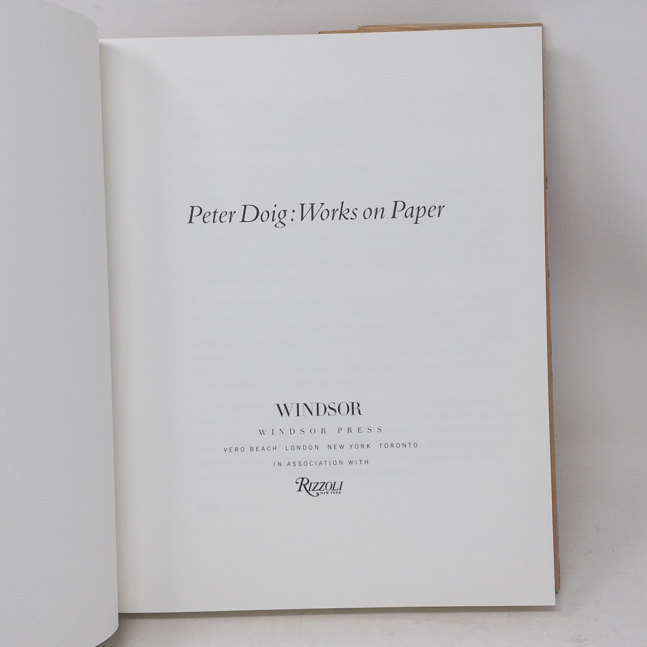 Peter Doig: Works on Paper First Edition Exhibition Book