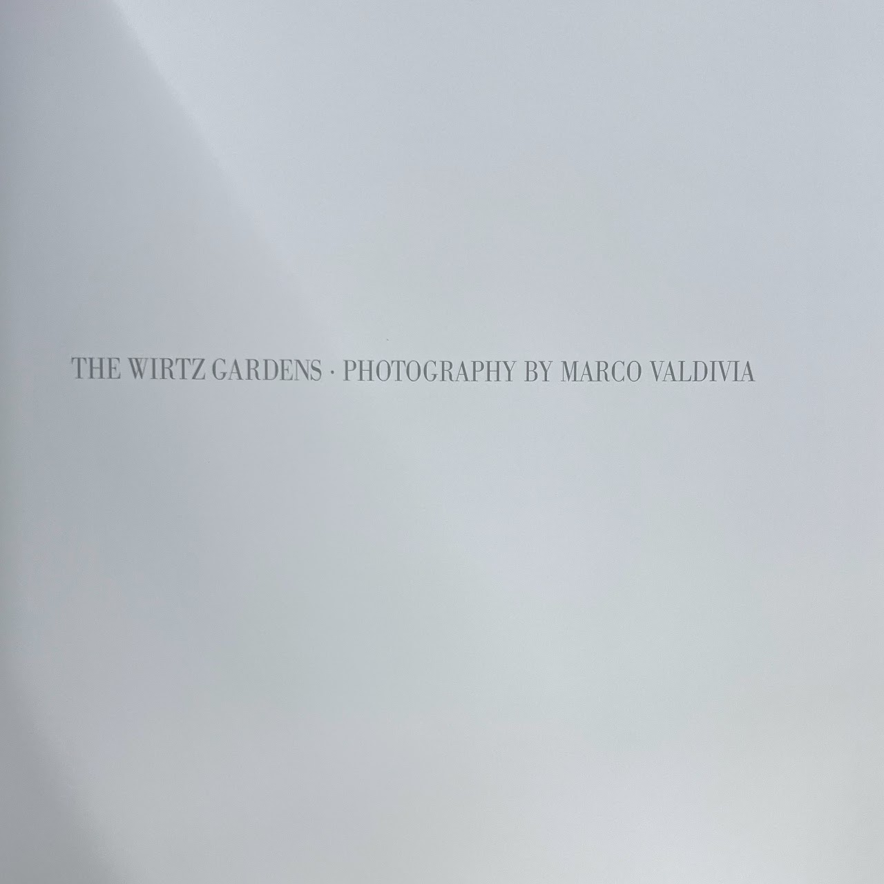 Marco Valdivia & Patrick Taylor: The Wirtz Garden Two-Volume Book Set