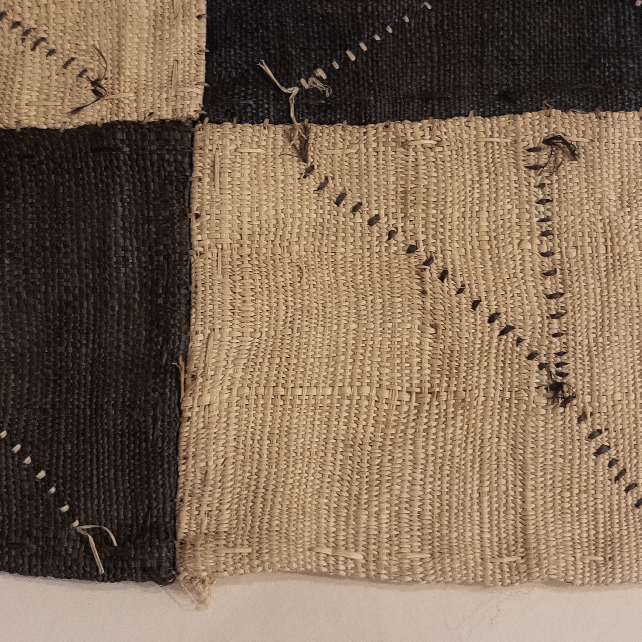 African Kuba Cloth Framed Textile