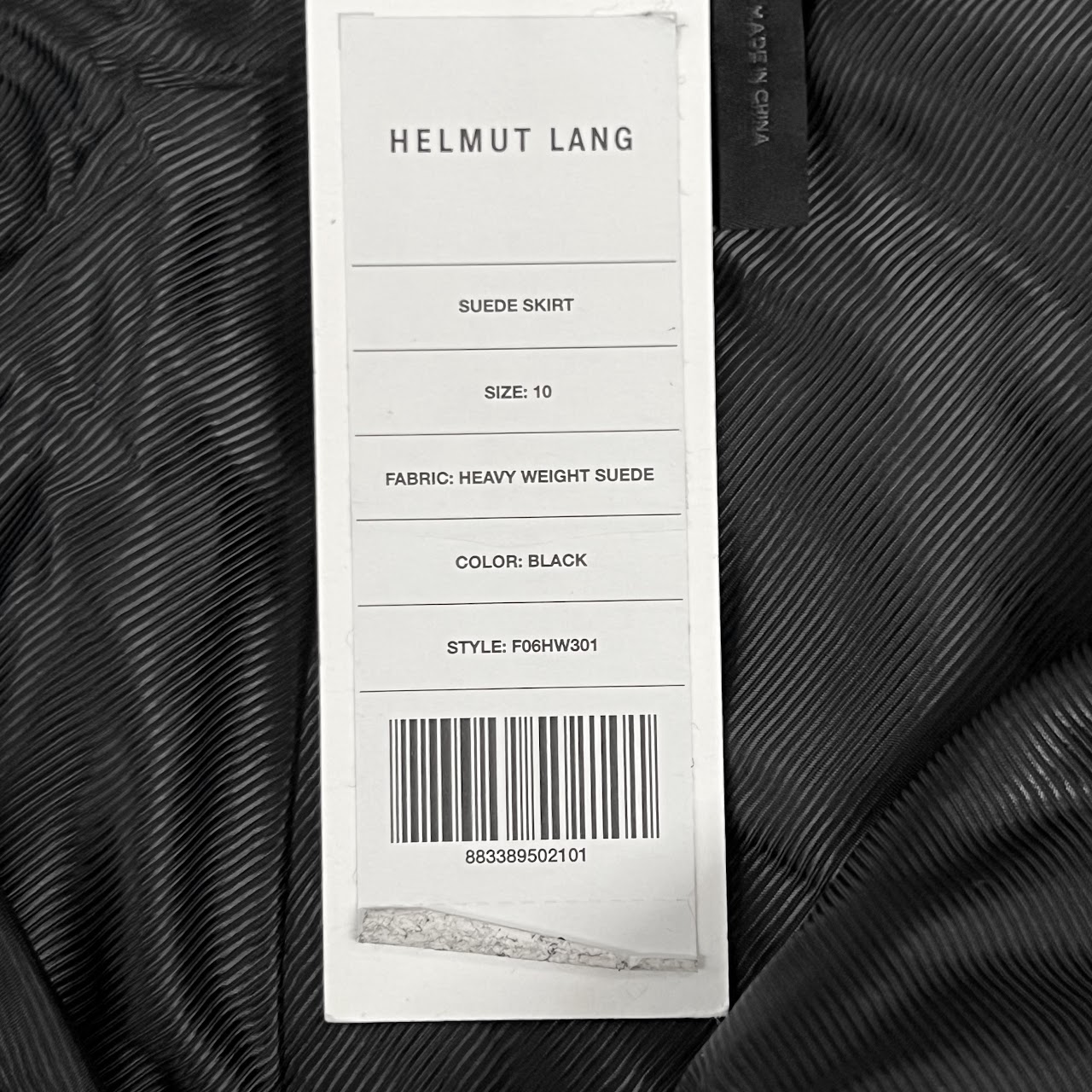Helmut Lang Suede Midi Skirt